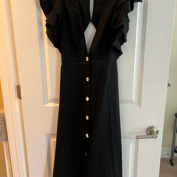 Charlie Holiday ruffled midi dress/cover-up - Picture 3 of 5